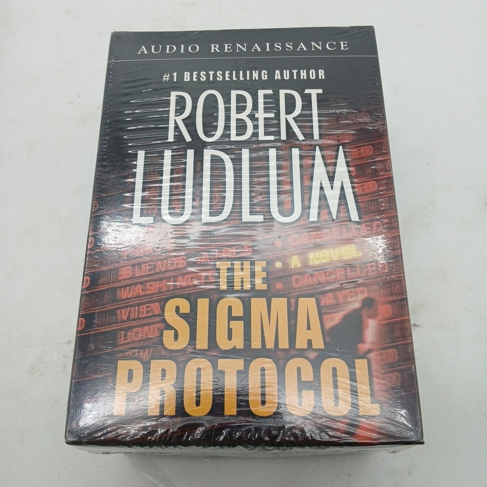 The Sigma Protocol Robert Ludlum 12 Cassette tape Audio Book New Sealed